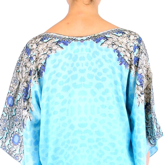 Ombre Kaftan-Animal Print Kaftan Leopard Print New - Picture 5 of 5
